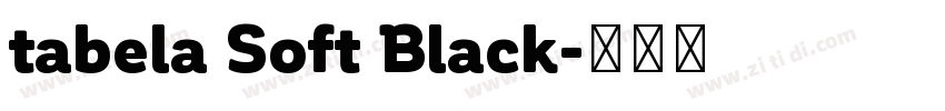 tabela Soft Black字体转换